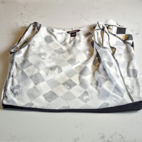 Crest Gold Metallic Fleur De Lis Cotton Zip Hoodie - Picture 4 of 6